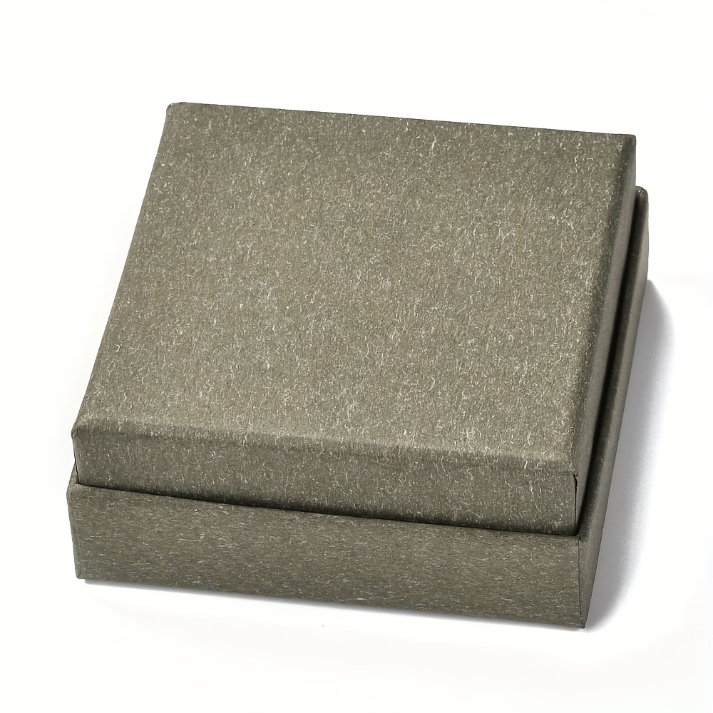 Square Jewelry Boxes with Snap Covers and Sponge Mats